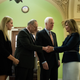 Sen. Chuck Schumer (D-N.Y., second from left) and Sen. John Cornyn (R-Texas, second from right) speak with Kaitlyn Strada (left) and Terry Strada (right), wife of Thomas Strada, who died in the 9/11 attacks, after a news conference concerning the Justice Against Sponsors of Terrorism Act on Capitol Hill in Washington, D.C., on May 17, 2016.
Drew Angerer/Getty Images
